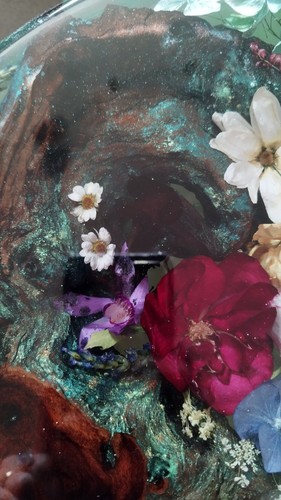 Tavolino caffè con fiori - con,