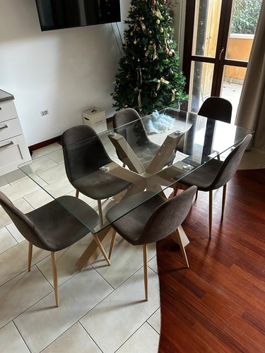 Tavolo pranzo vetro - tavolo, in