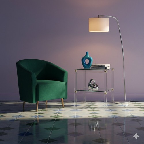 Tavolino vintage plexiglas - tavolino,